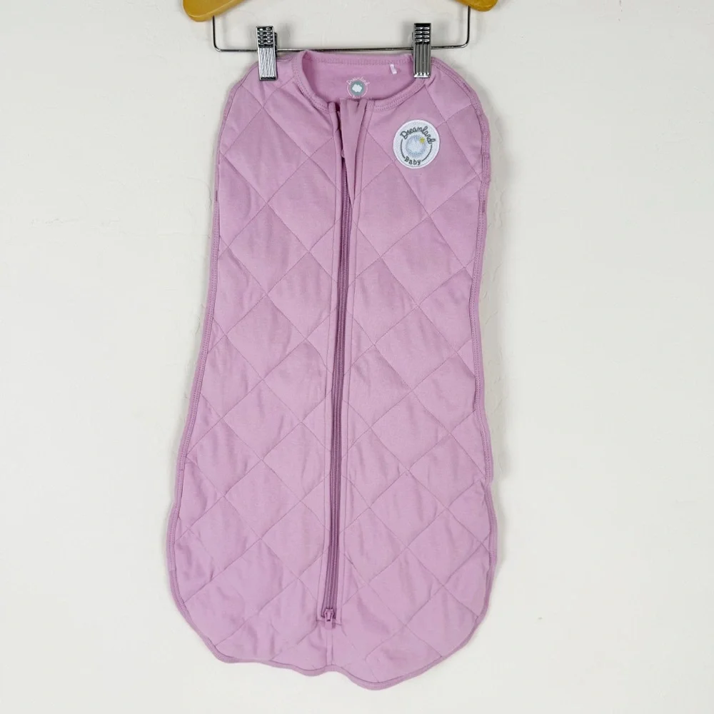 Pink Quilted Baby Sleep Sack - Soft Swaddle Sleep Bag